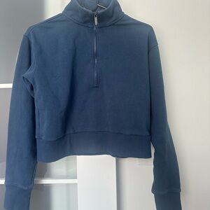 Zella Midnight Blue Women's Quarter-Zip Sweatshirt